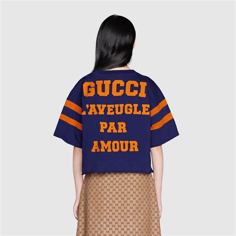 gucci l'aveugle par amour shirt|Gucci 1921 L'Aveugle Par Amour T.